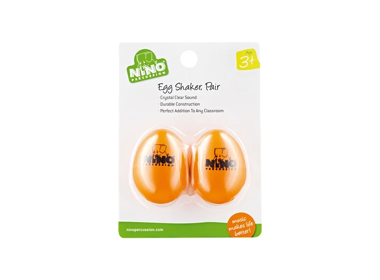 Nino Percussion 540-OR-2 Egg Shaker par Orange (2stk.) 